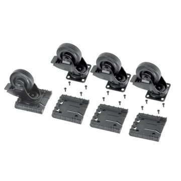X-Line Zwenkwielenset (4st incl plaat&bev.mat) voor type 4370,4380